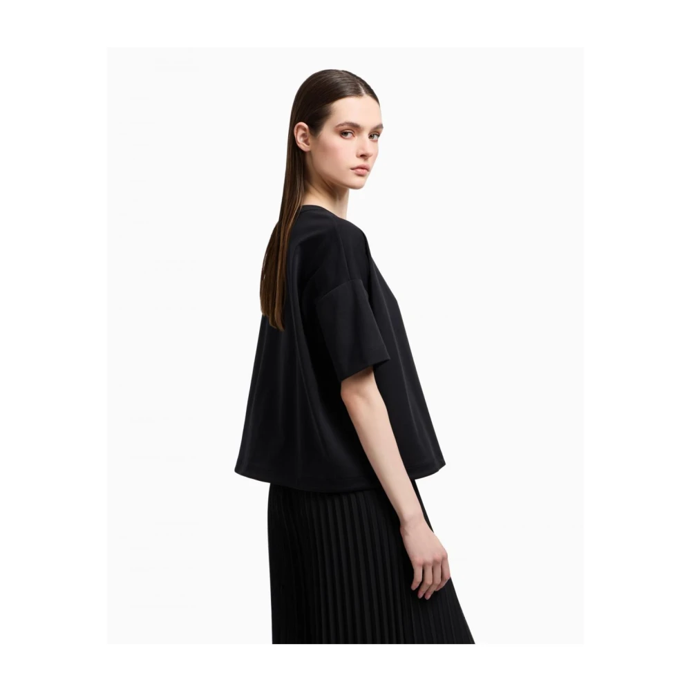 Emporio Armani Stijlvolle Sweatshirts en Hoodies Black Dames