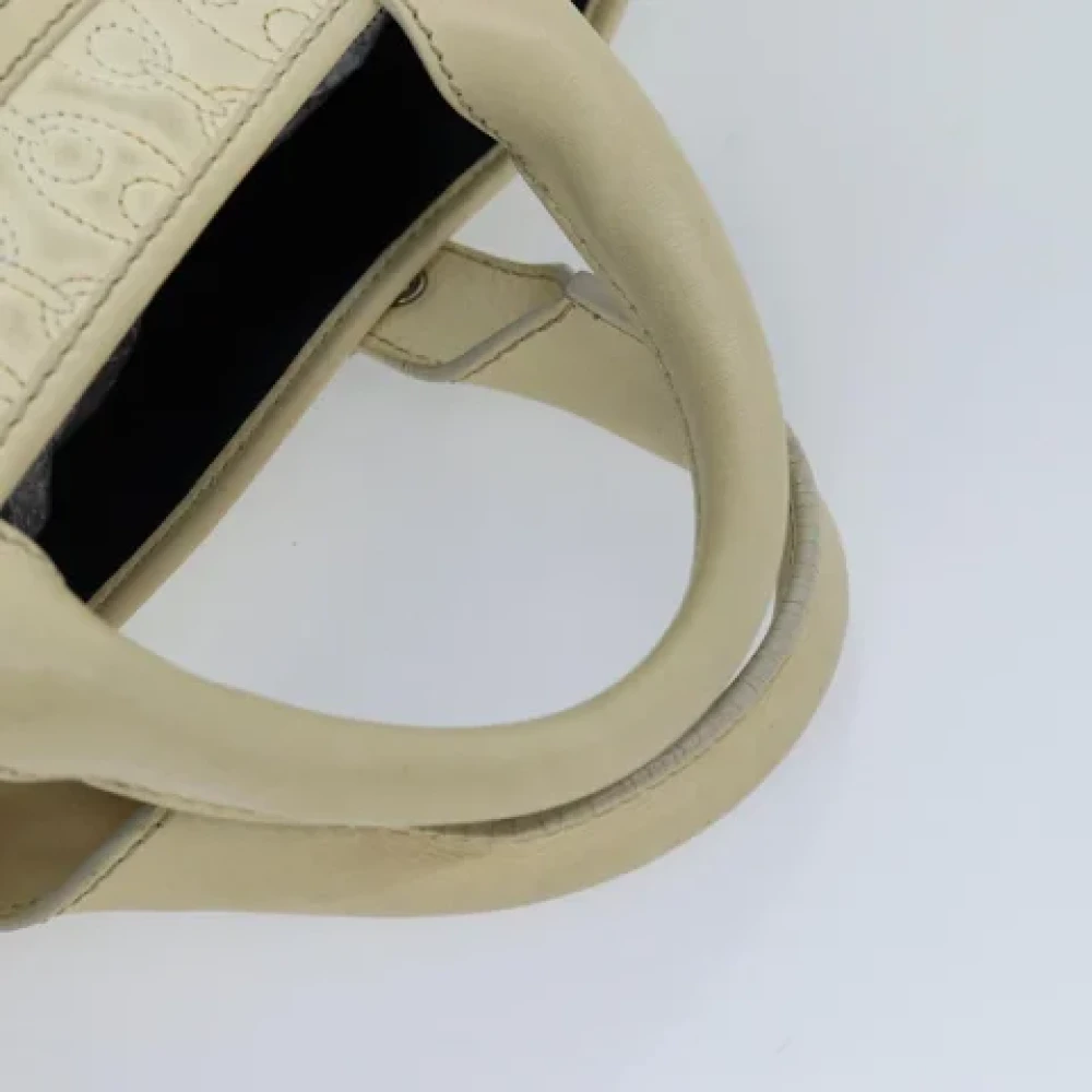 Celine Vintage Pre-owned Leather totes White Dames