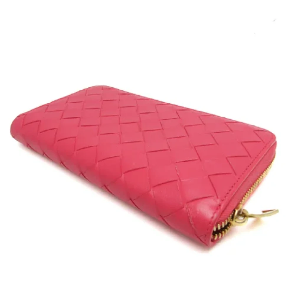 Bottega Veneta Vintage Pre-owned Leather wallets Pink Dames
