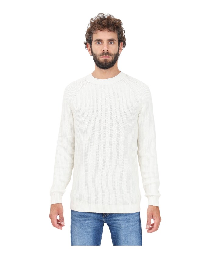 pull-blanc-a-col-rond-cotele