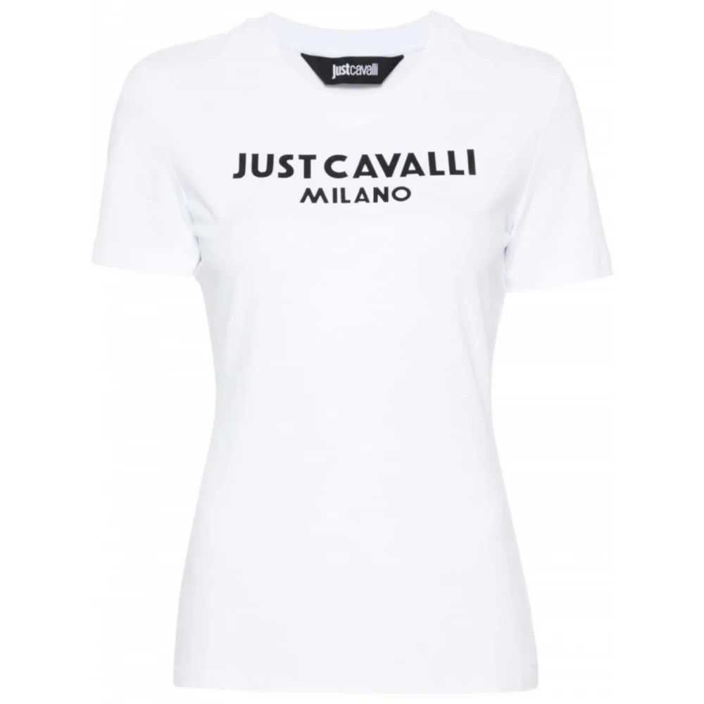 Just Cavalli Stijlvolle T-shirts en Polos White Dames