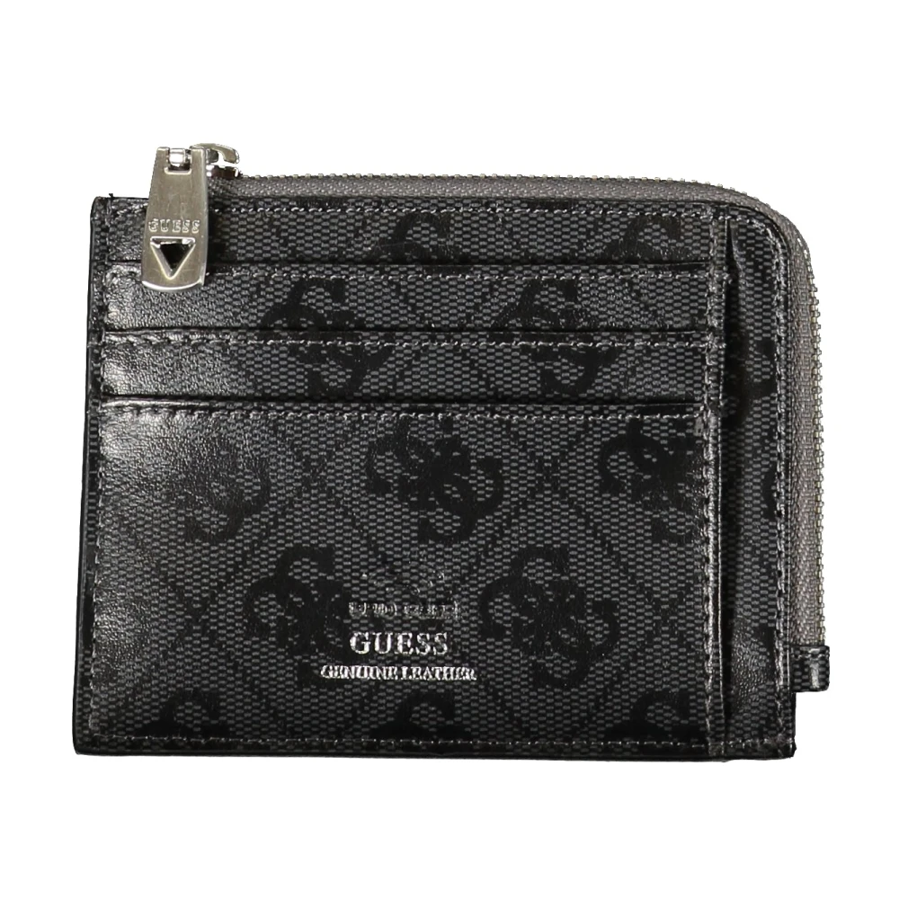 Guess Heren Portemonnee Zwart met Rits Sluiting Black Heren