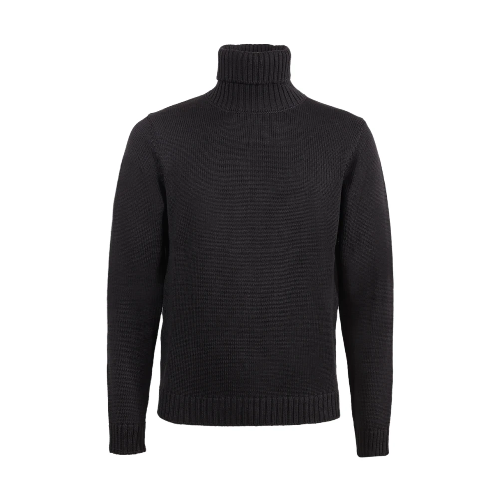 Zanone Black Turtleneck - Male - Turtlenecks - L - Knitwear