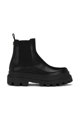 Chelsea Boots i Borstad Kalvskinn