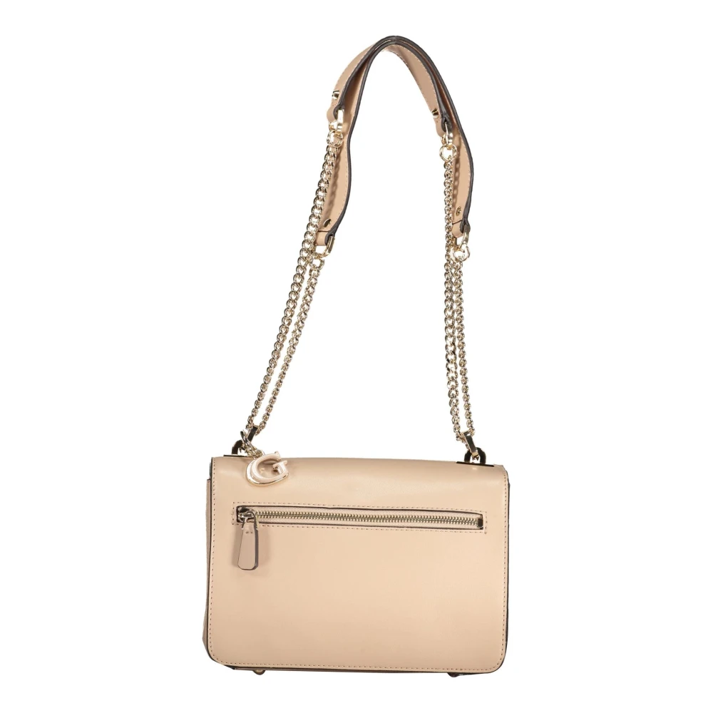 Guess Beige Eliette Ketting Schoudertas Beige Dames