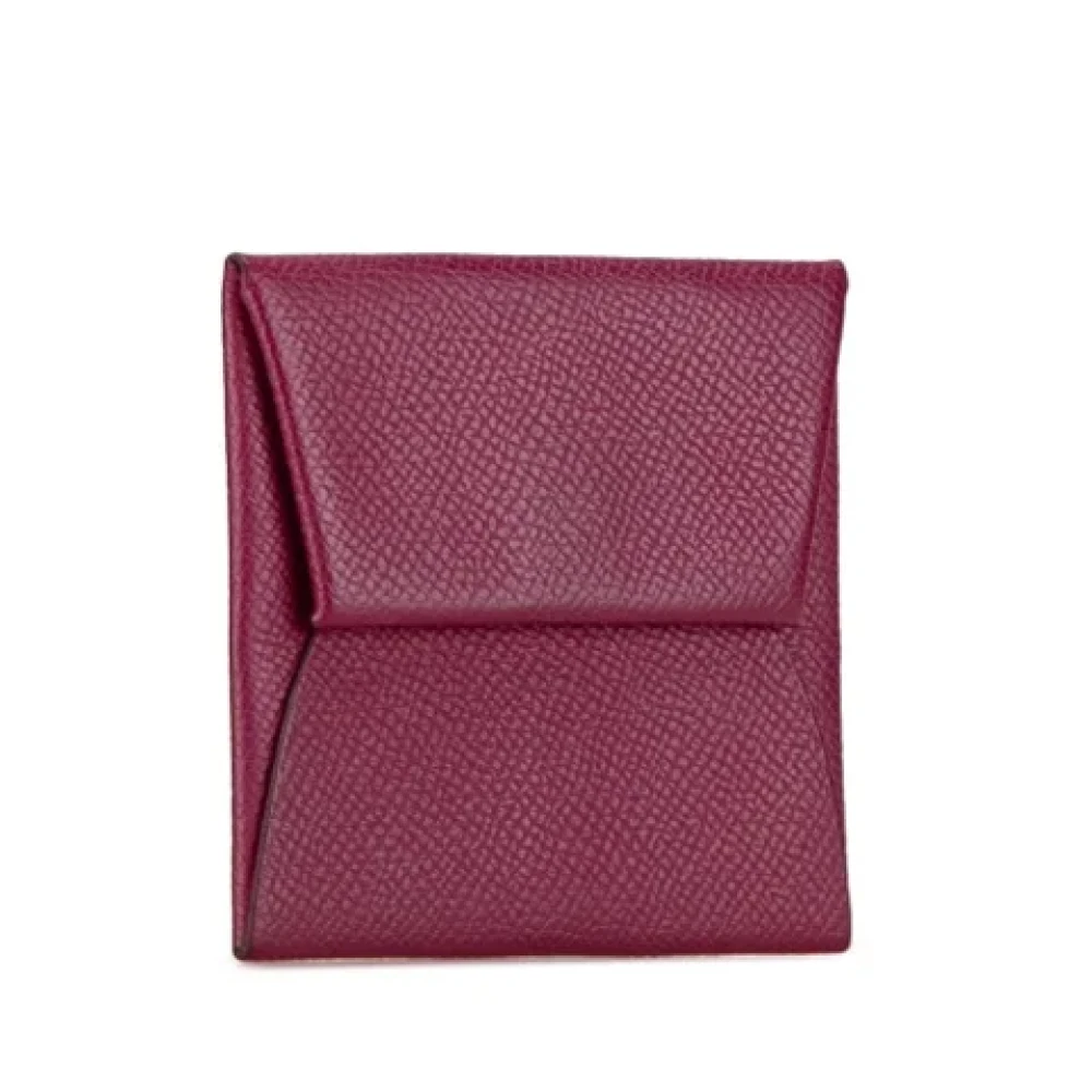 Hermès Vintage Pre-owned Leather wallets Purple Dames