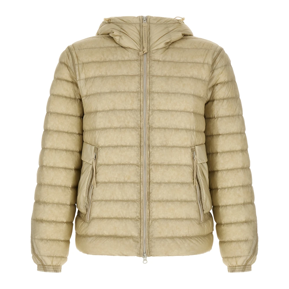C.p. Company , Winter Jackets, Male, Beige, L, Goggle Down Jacket