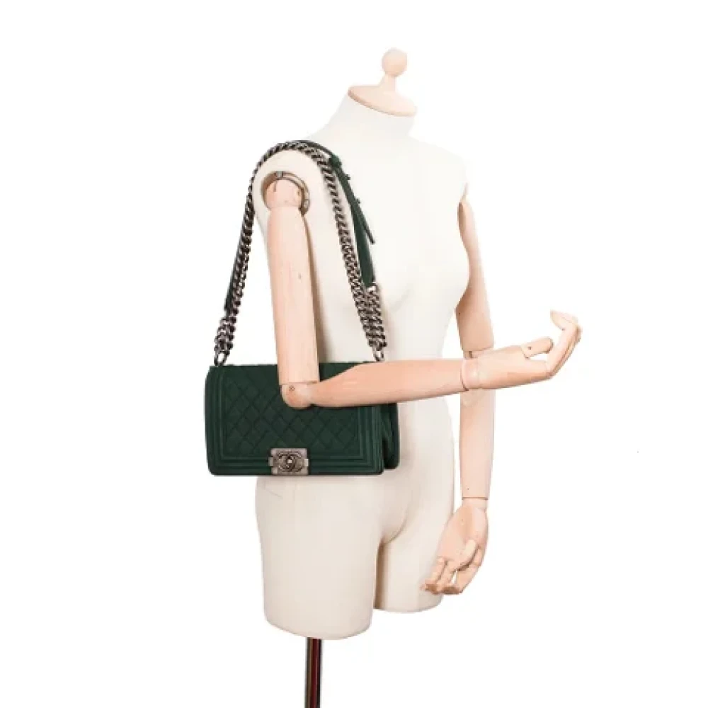 Chanel Vintage Pre-owned Leather chanel-bags Green Dames