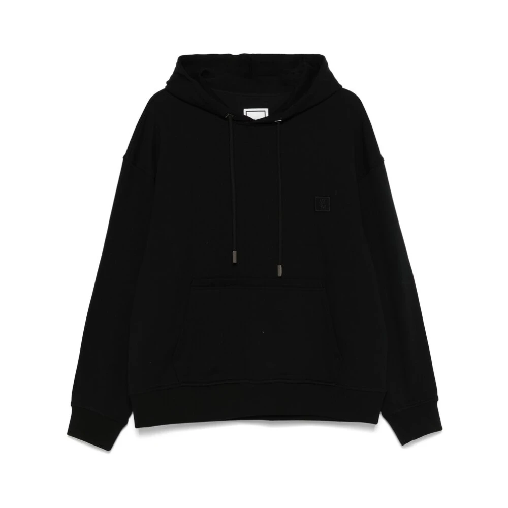Wooyoungmi Zwarte hoodie met voorzak Black Heren