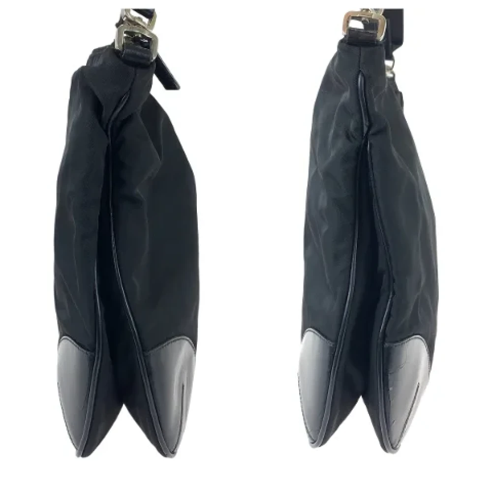 Prada Vintage Pre-owned Canvas prada-bags Black Dames