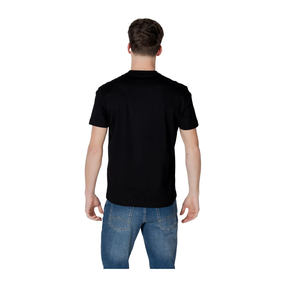 Emporio Armani EA7 Zwart Basic Ronde Hals T-Shirt Black Heren