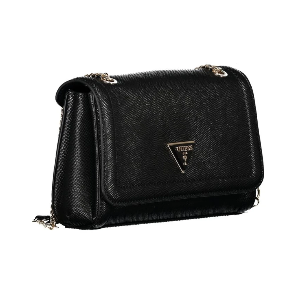 Guess Zwarte Polyethyleen Handtas Noelle Stijl Black Dames