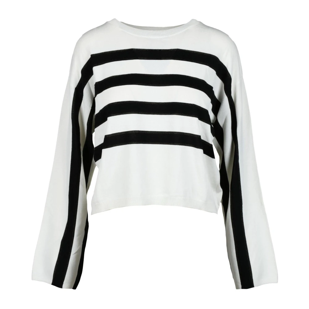 Twinset Gebreide trui met viscosemix White Dames