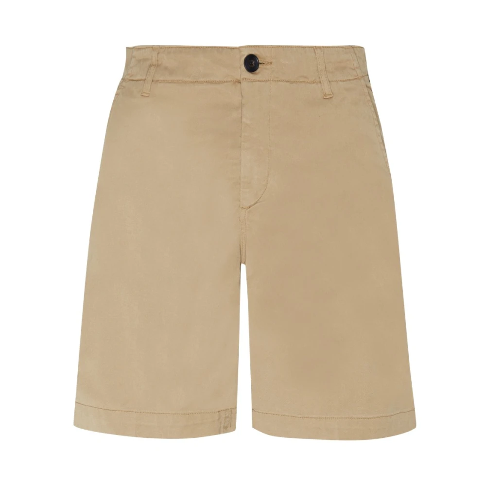 Vilebrequin Homme Beige - Bermuda Gabardine En Tencel - Shorts - Taille: W38