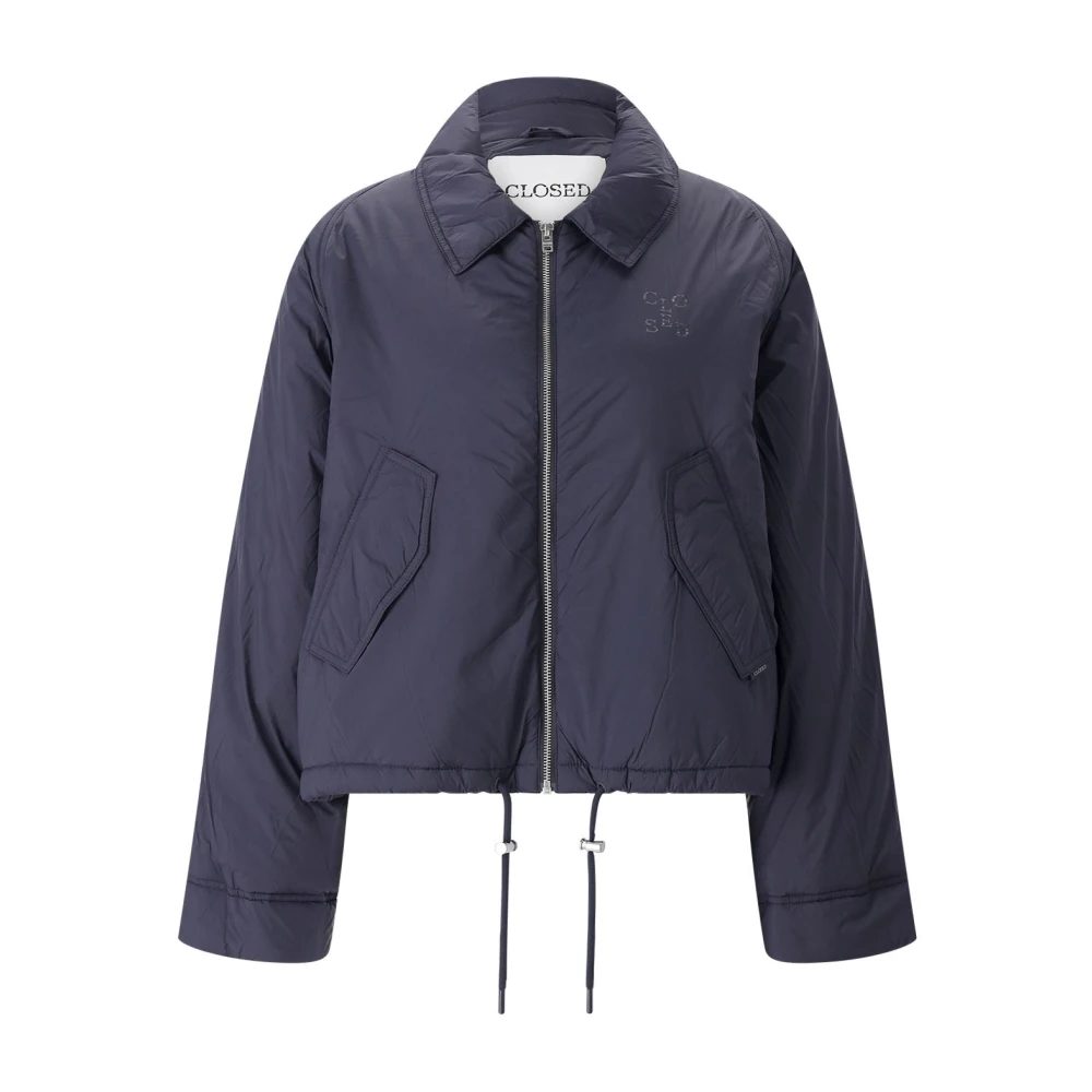 Closed Vrouw Blauw Jassen Dames, L, Winterjas