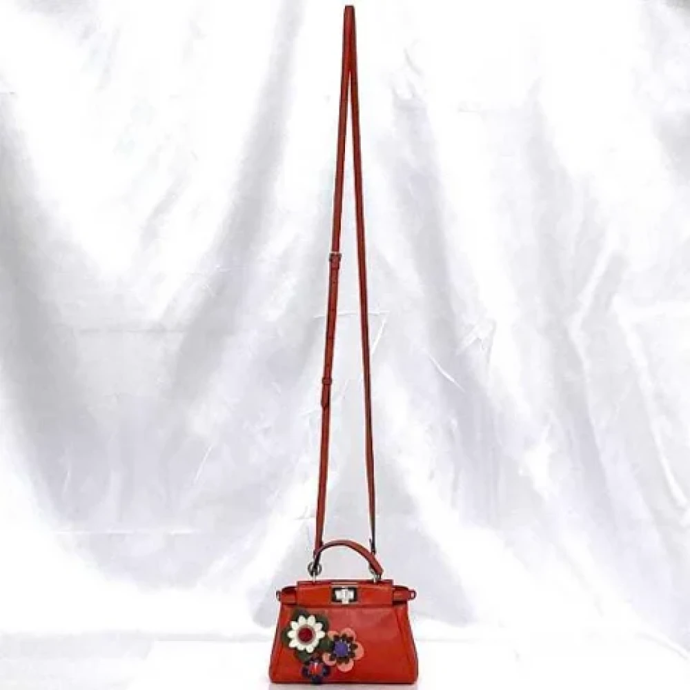 Fendi Vintage Pre-owned Leather fendi-bags Red Dames