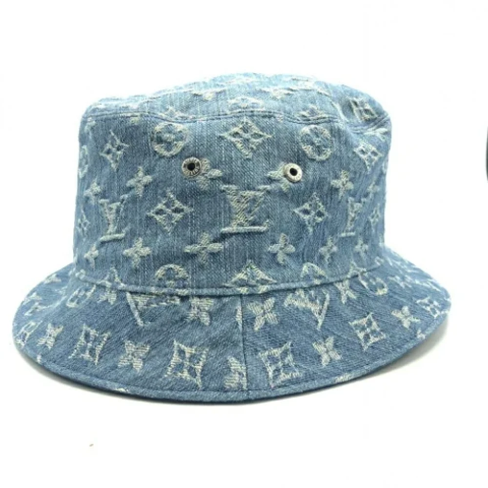 Louis Vuitton Vintage Pre-owned Fabric hats Blue Dames