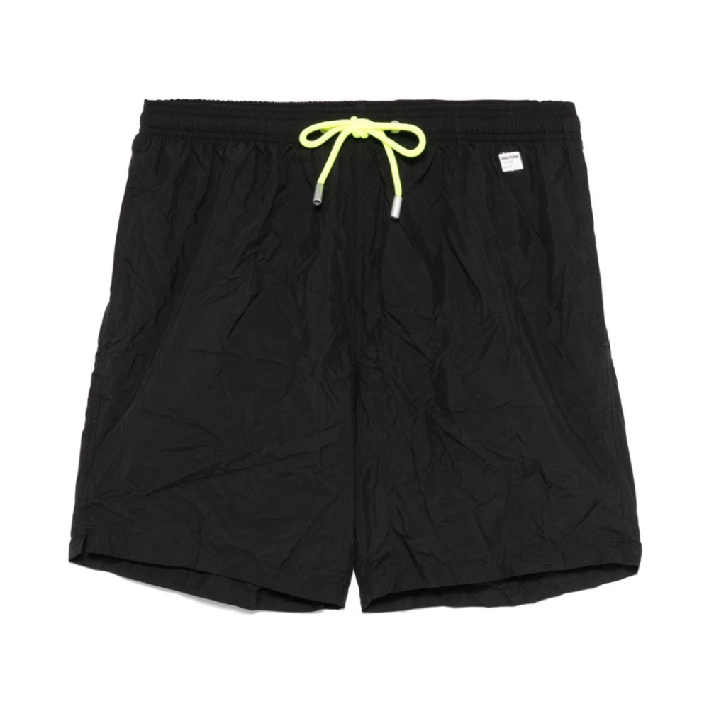 MC2 Saint Barth Zwart zee kleding met elastische tailleband Black Heren