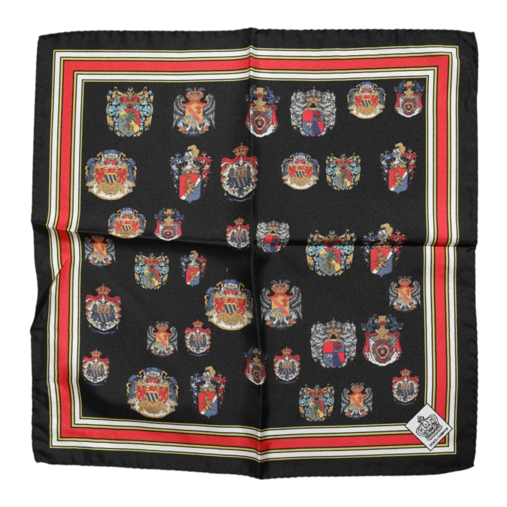 Dolce & Gabbana Herren Multicolor Seidenes Quadratisches Foulard-Tuch