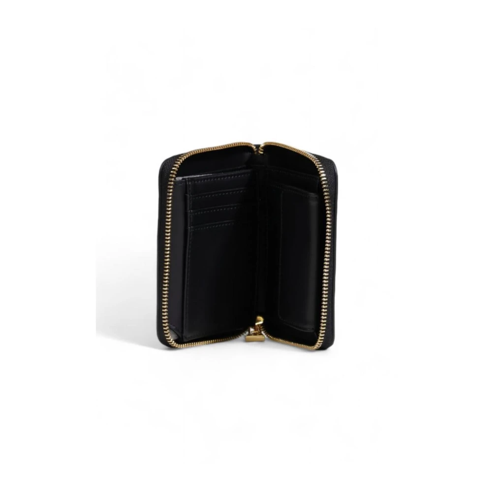 Love Moschino Stijlvolle Polyurethaan Damesportemonnee Black Dames