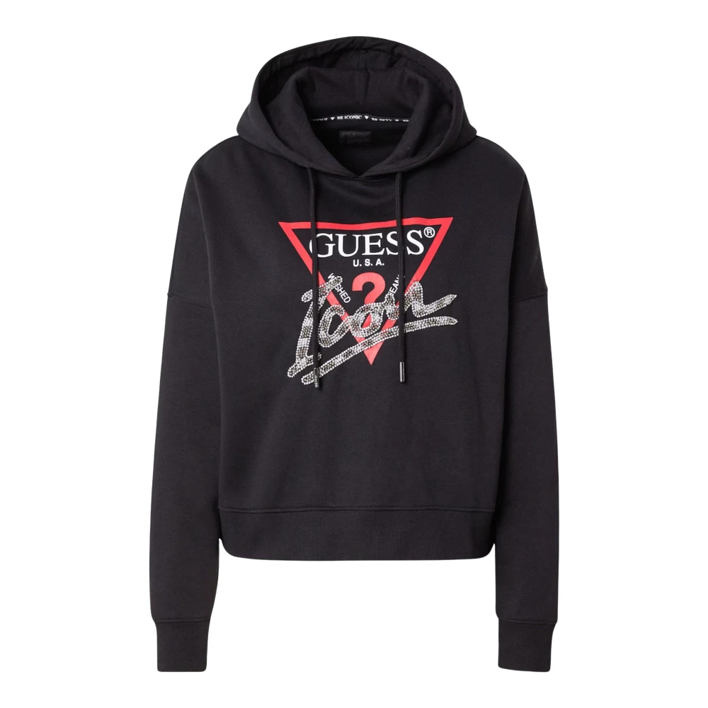 Guess Dames Logo Sweater Black Dames