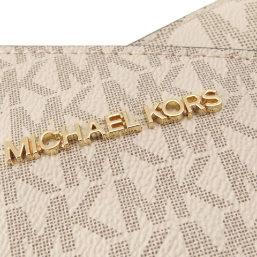 Michael Kors Pre-owned Canvas shoulder-bags Beige Dames
