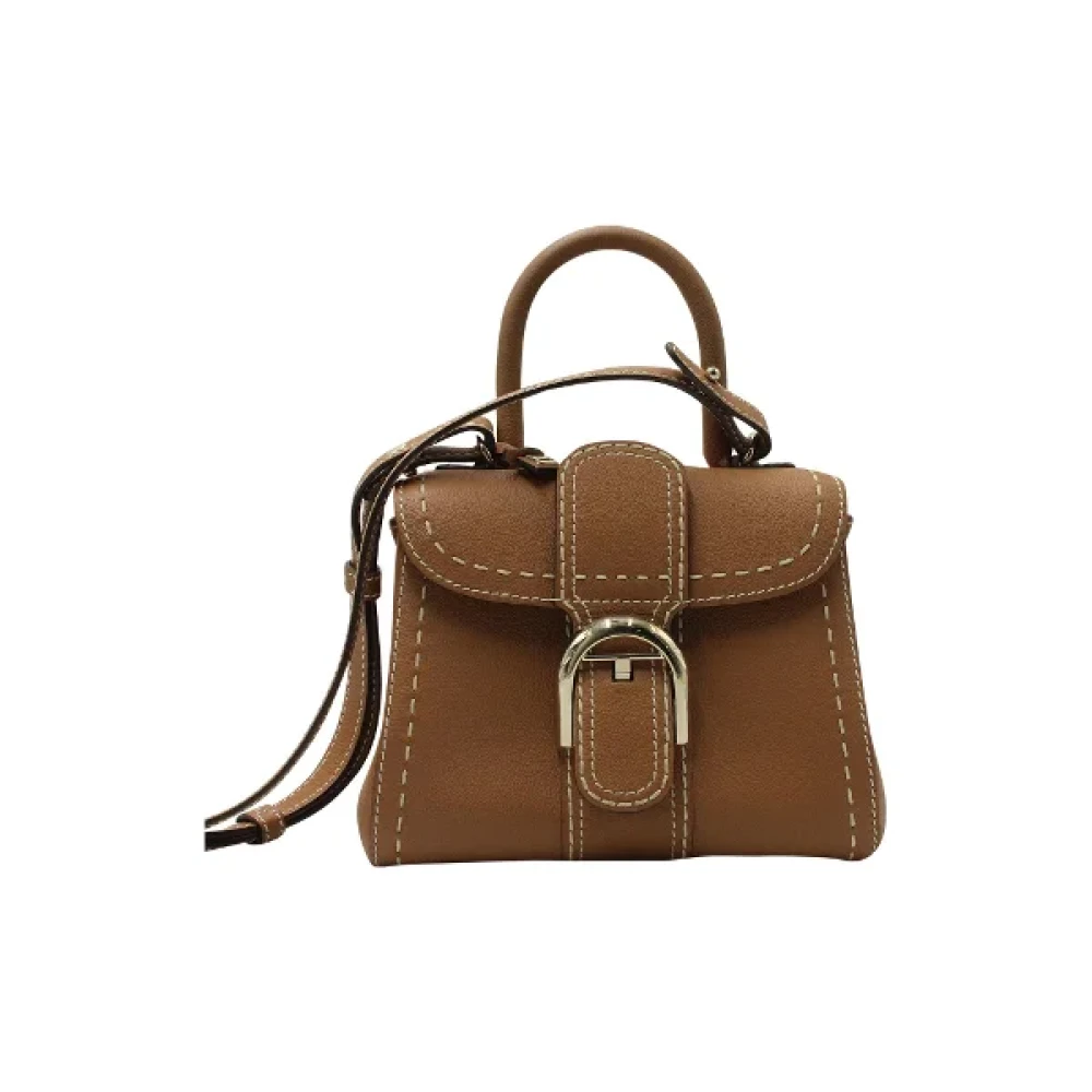 Delvaux Pre-owned Leather handbags Brown Dames