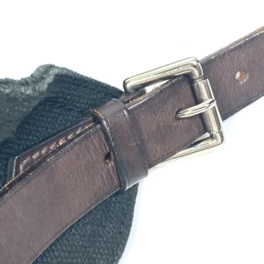 Hermès Vintage Pre-owned Fabric shoulder-bags Black Dames
