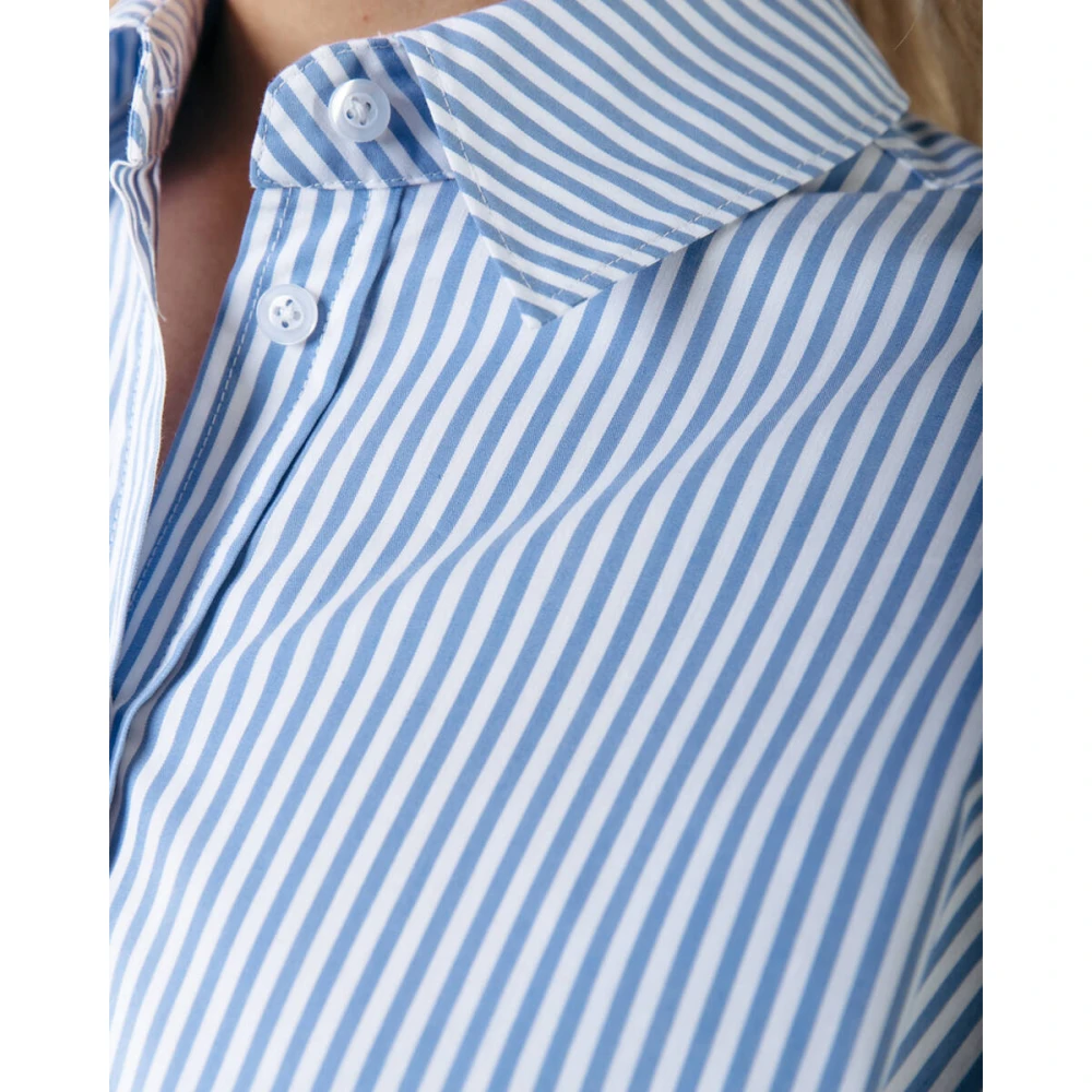 Colourful Rebel Gestreepte Talia Blouse Blue Dames