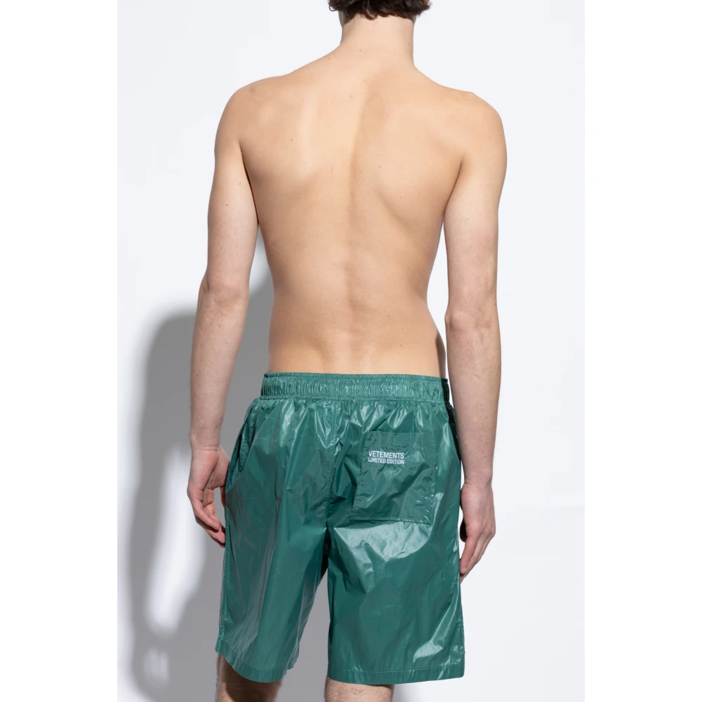 Vetements Zwembroek Green Heren
