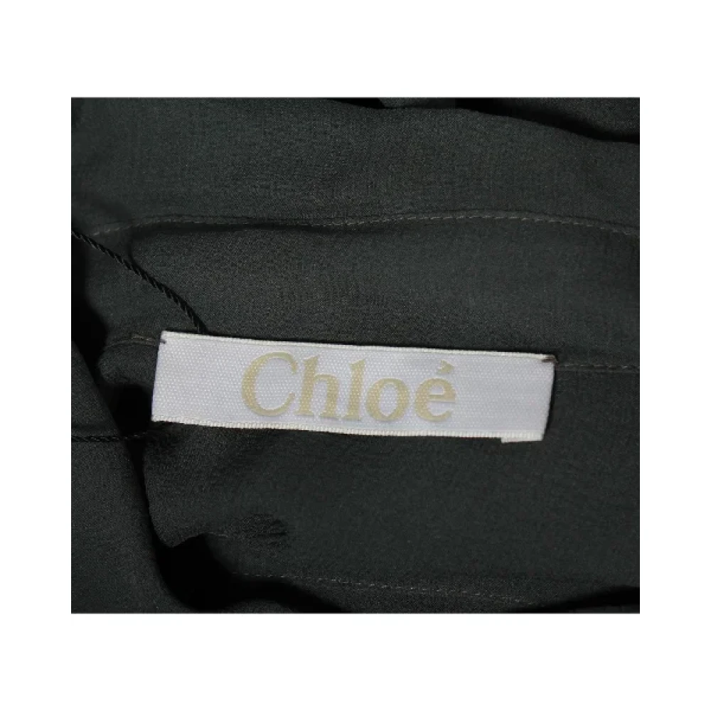 Chloé Pre-owned Silk tops Green Dames