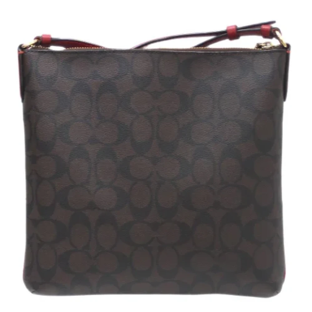 Coach Pre-owned Fabric shoulder-bags Brown Dames