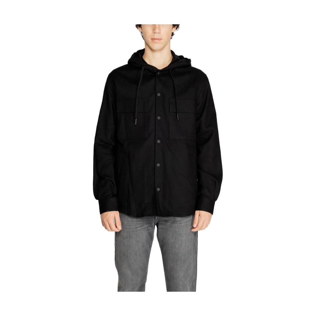 Antony Morato Men's Black Cotton Overshirt Fall/Winter Collection
