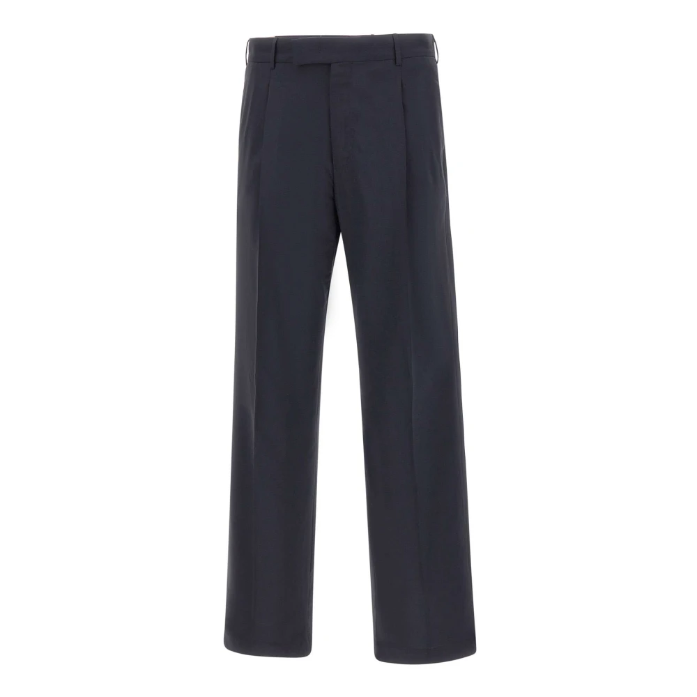 Pt Torino Men's Blue Straight Trousers, L, Quindici Trousers