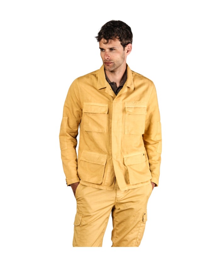 chemise-veste-jaune-en-chanvre-et-coton