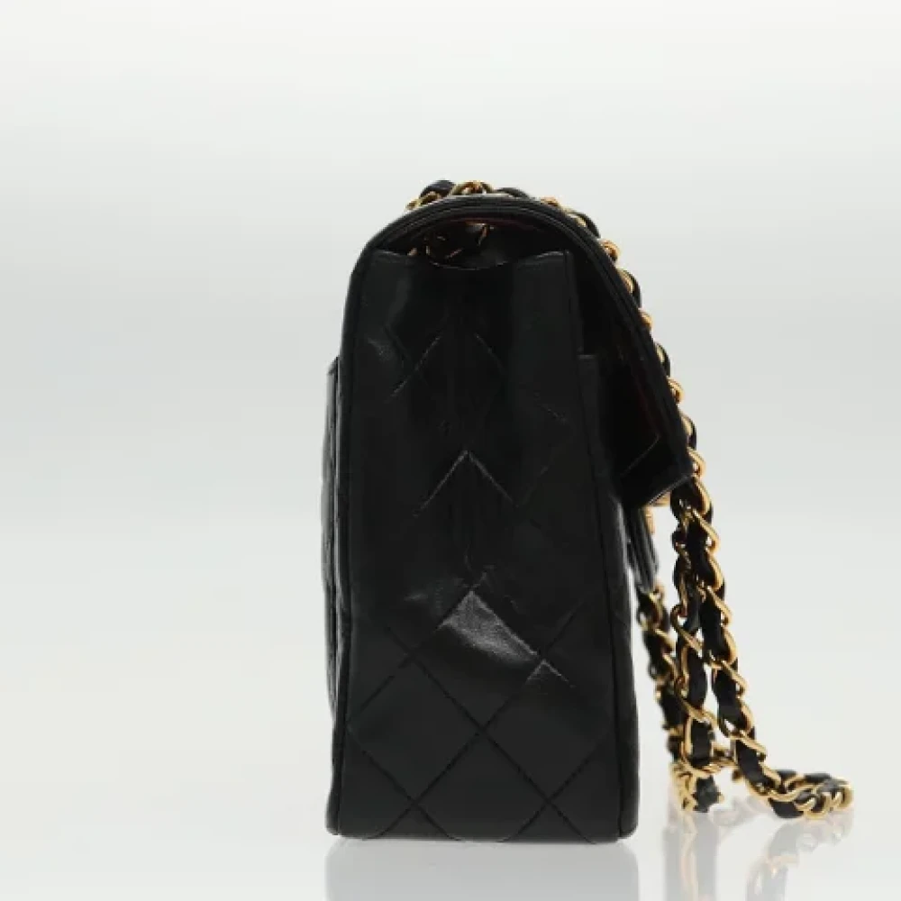 Chanel Vintage Pre-owned Leather handbags Black Dames
