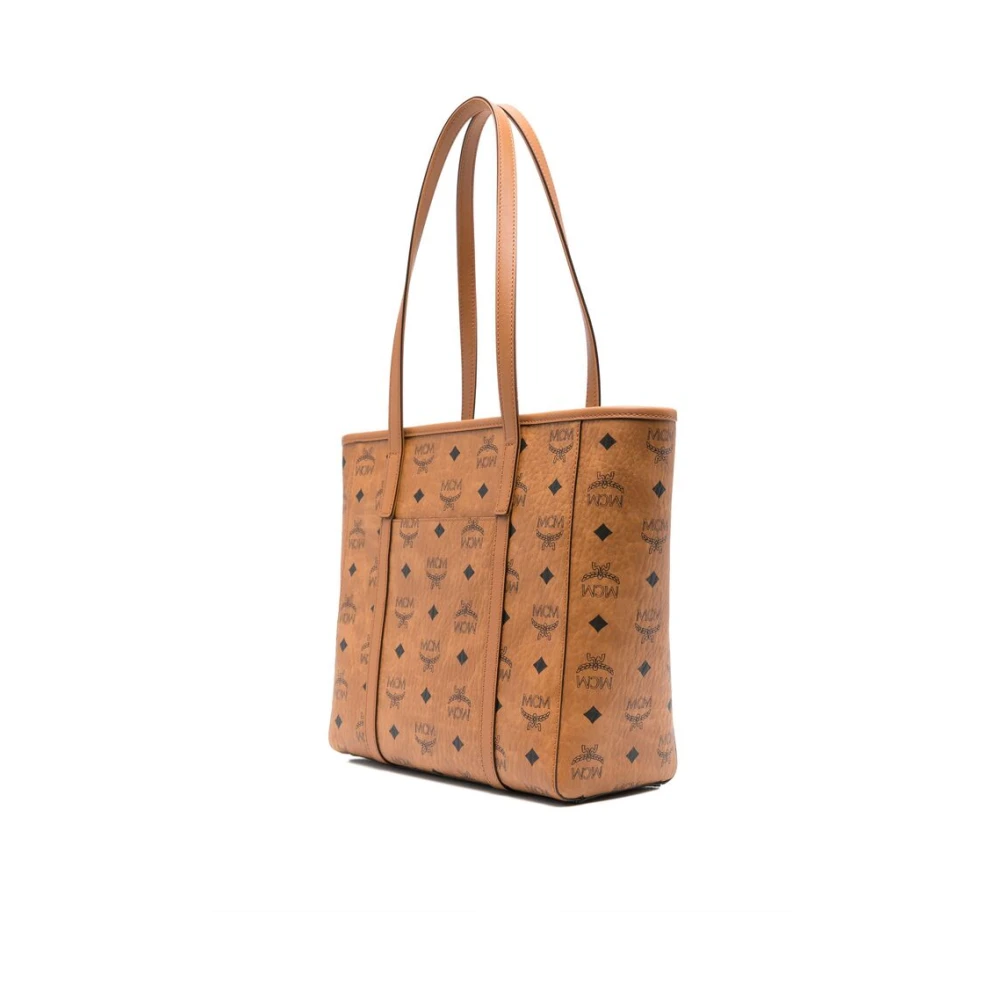 MCM Bruine Tote Tas met Ritssluiting Brown Dames
