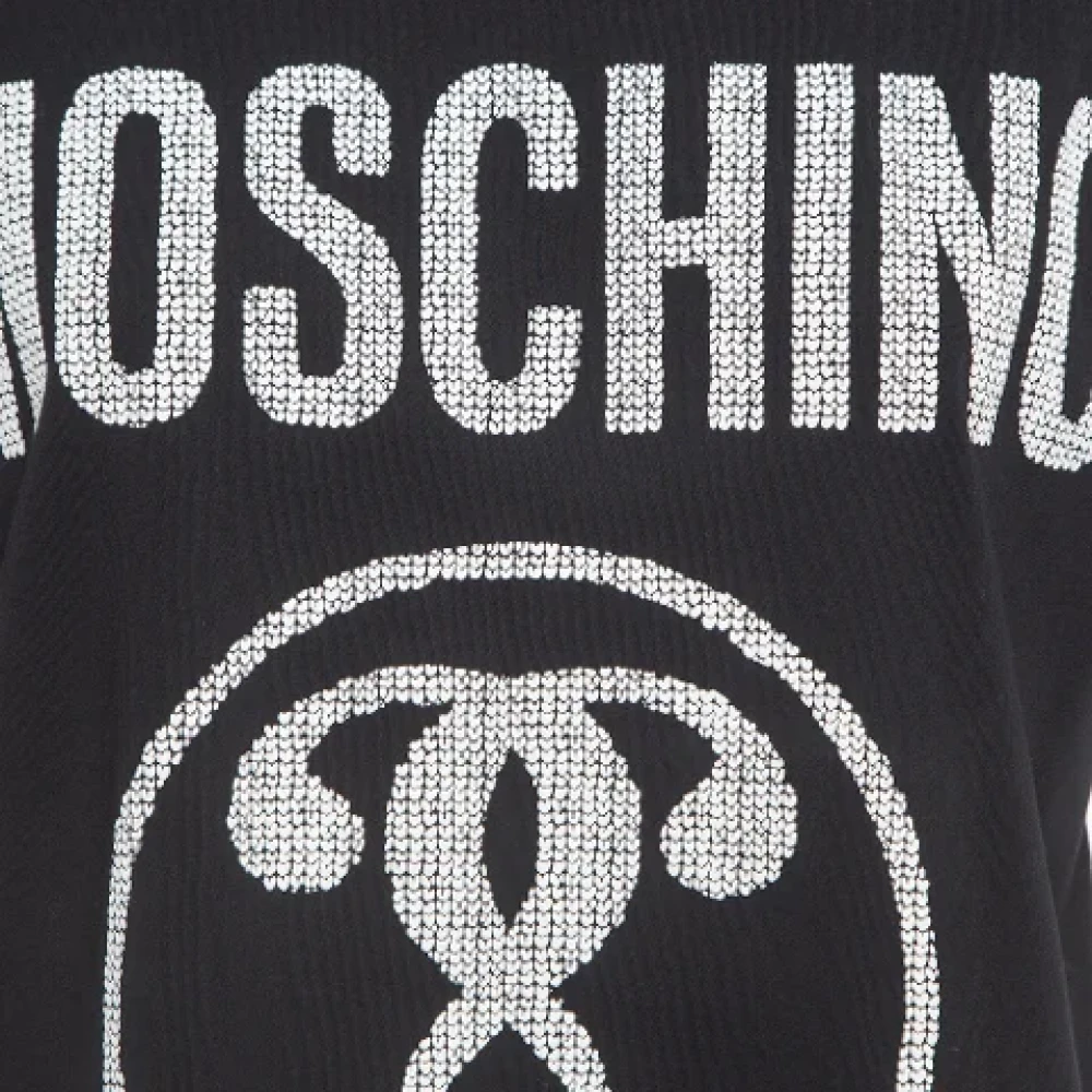 Moschino Pre-Owned Pre-owned Cotton tops Black Dames