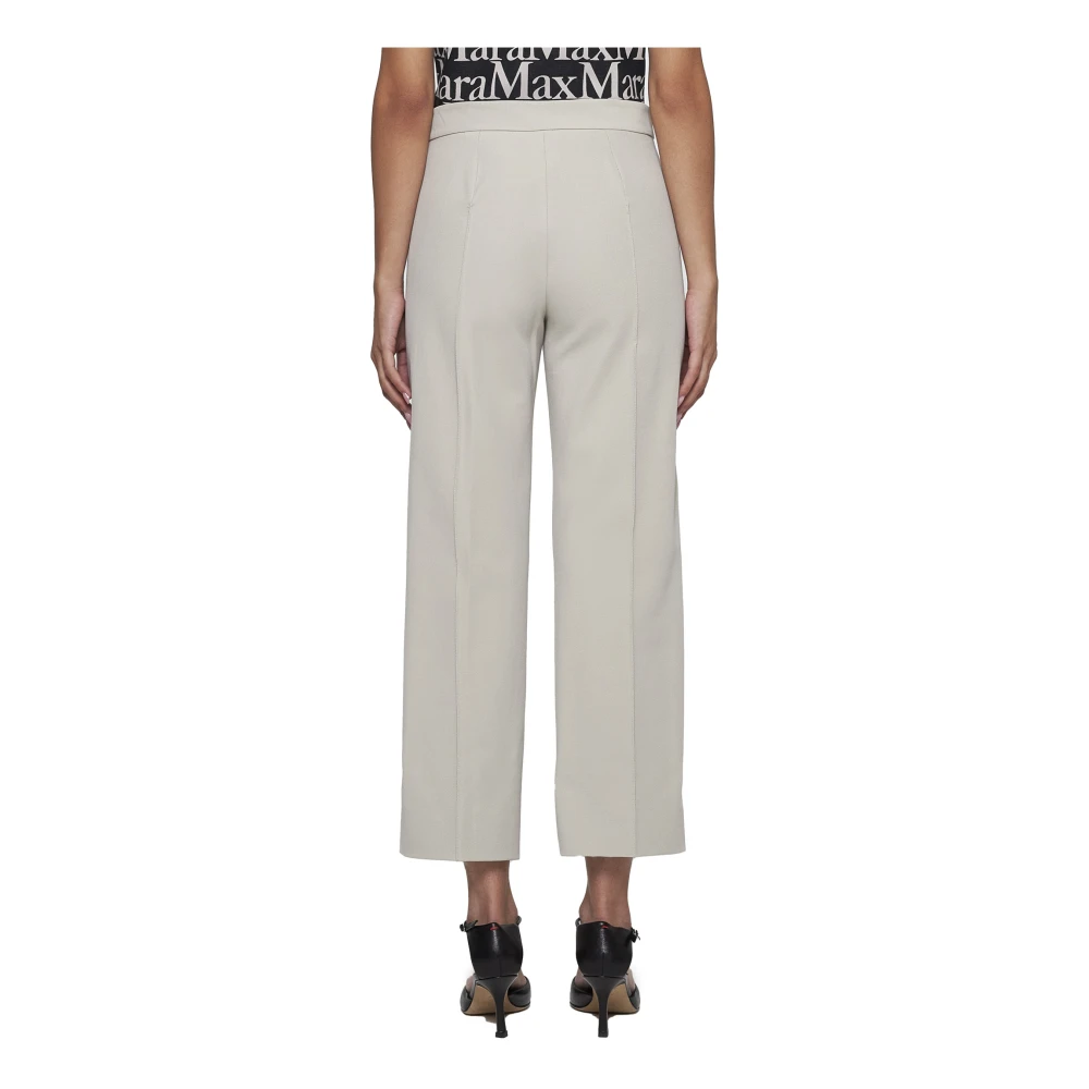 Max Mara Zemira Ecru Broek Beige Dames