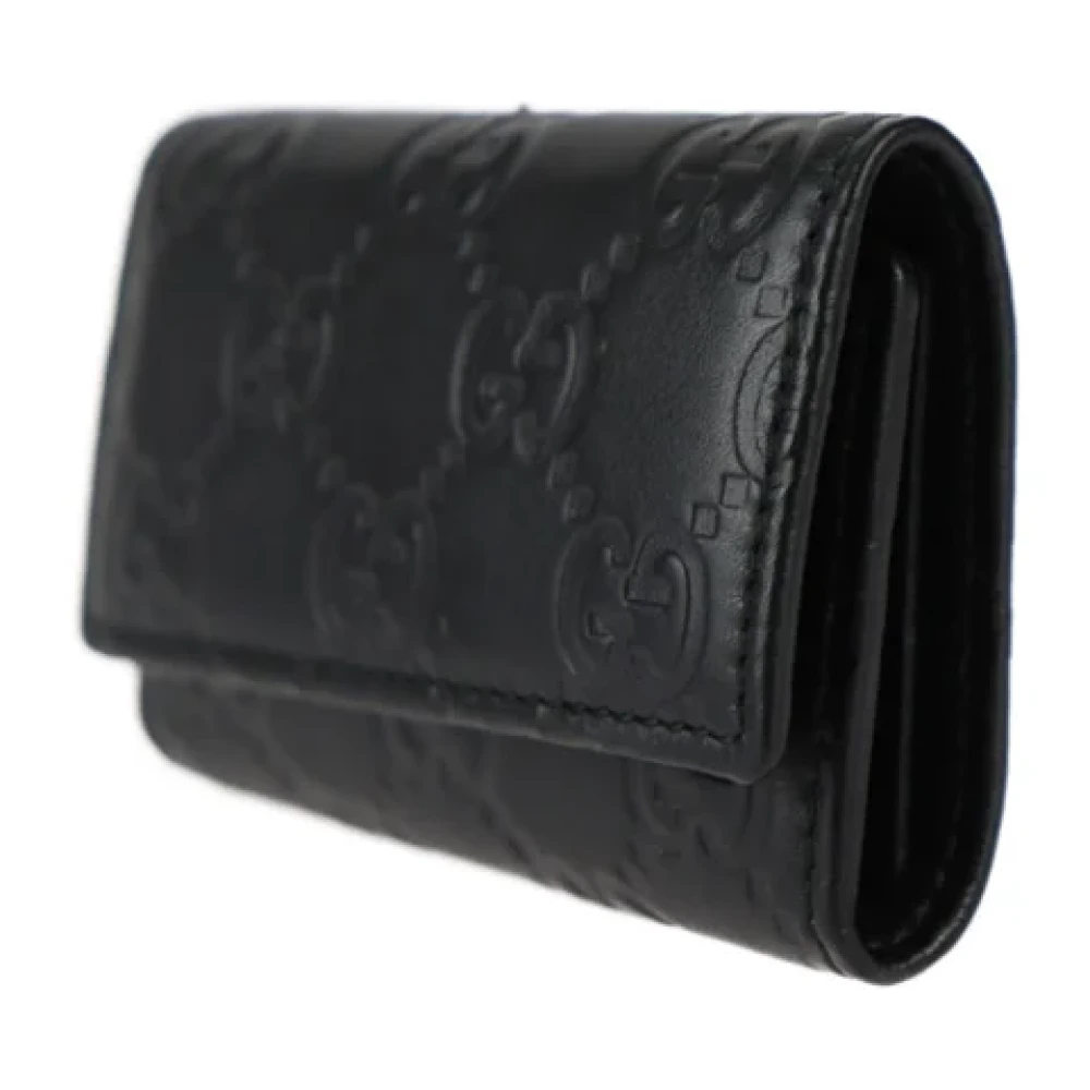 Gucci Vintage Pre-owned Leather home-office Black Dames