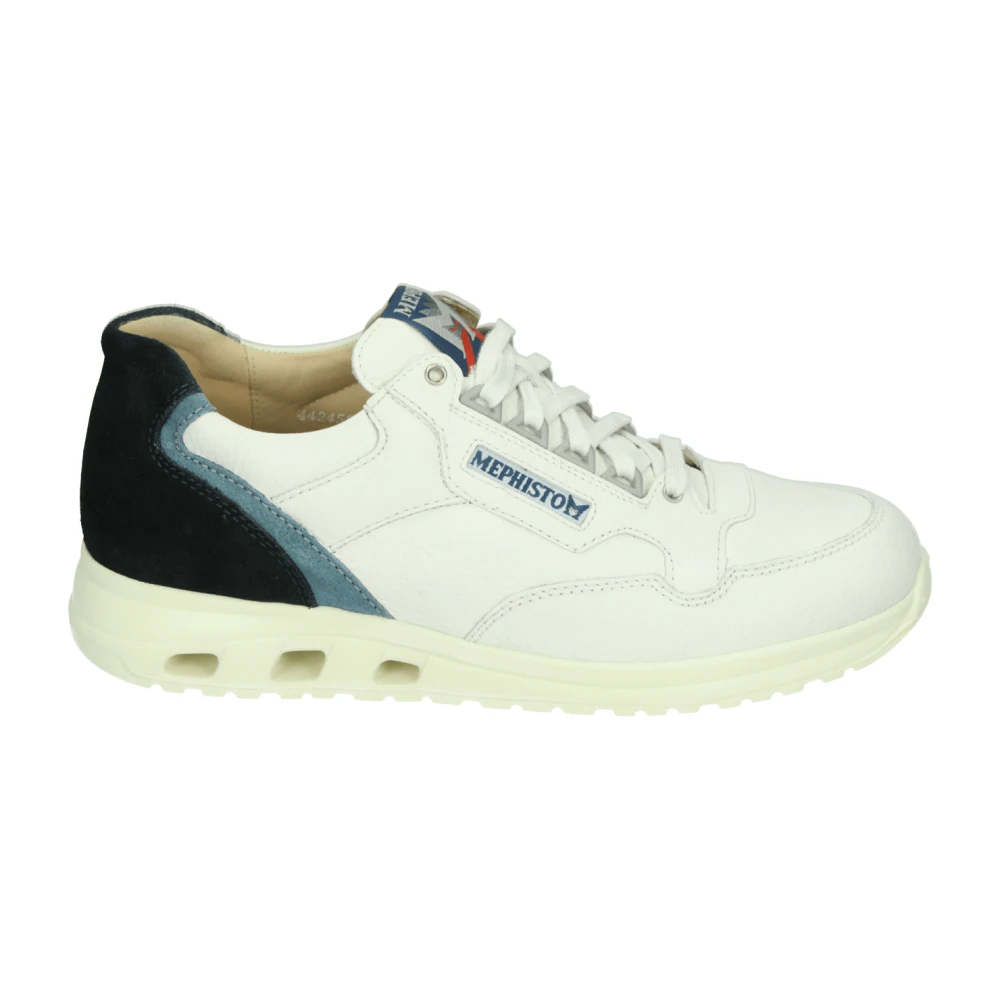 Mephisto Casual witte leren sneakers Heren Schoenen