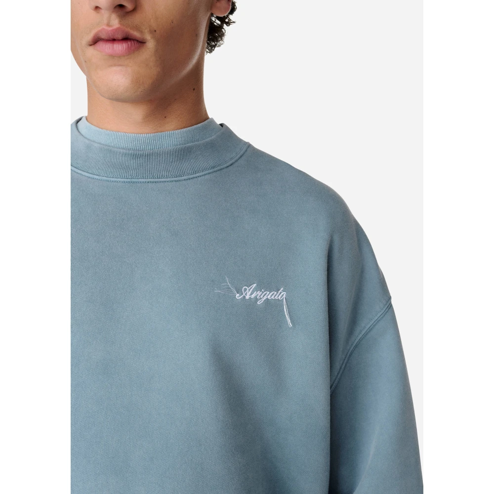 Axel Arigato Honor Washed Sweatshirt Blue Heren
