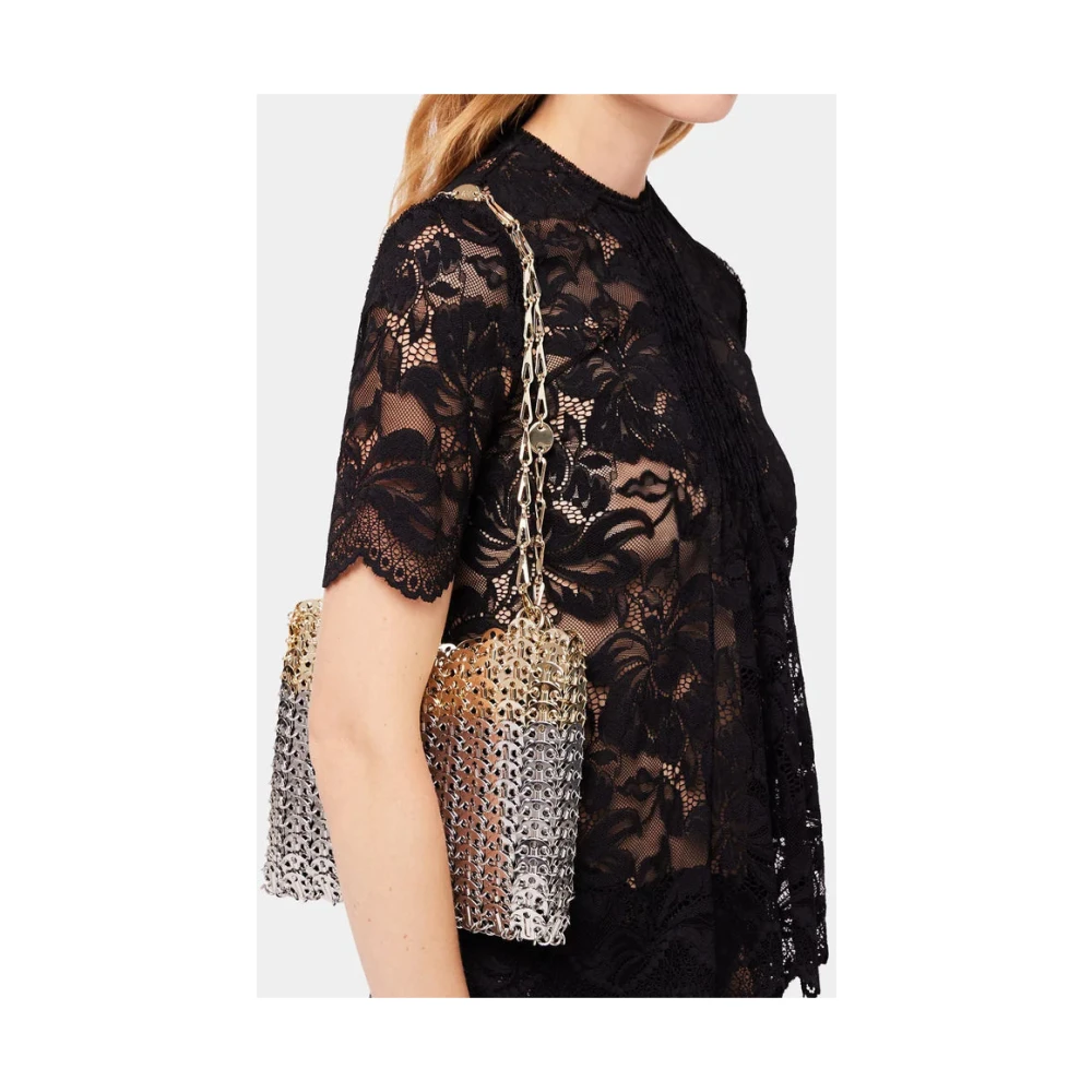 Paco Rabanne Iconic Skyline 1969 Messing Clutch Tas Gray Dames