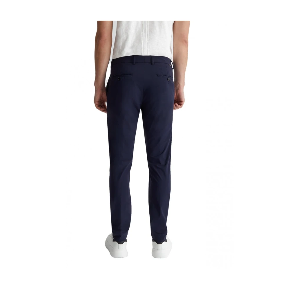 Liu Jo Slim Bistretch Chino Broek Blue Heren