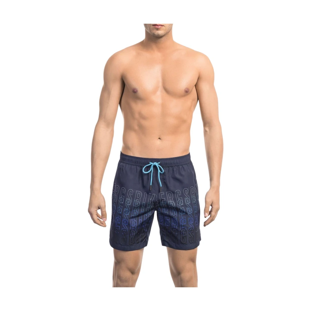 Bikkembergs Men's Blue - Bkk1mbm02 - Beachwear - L- Swimwear