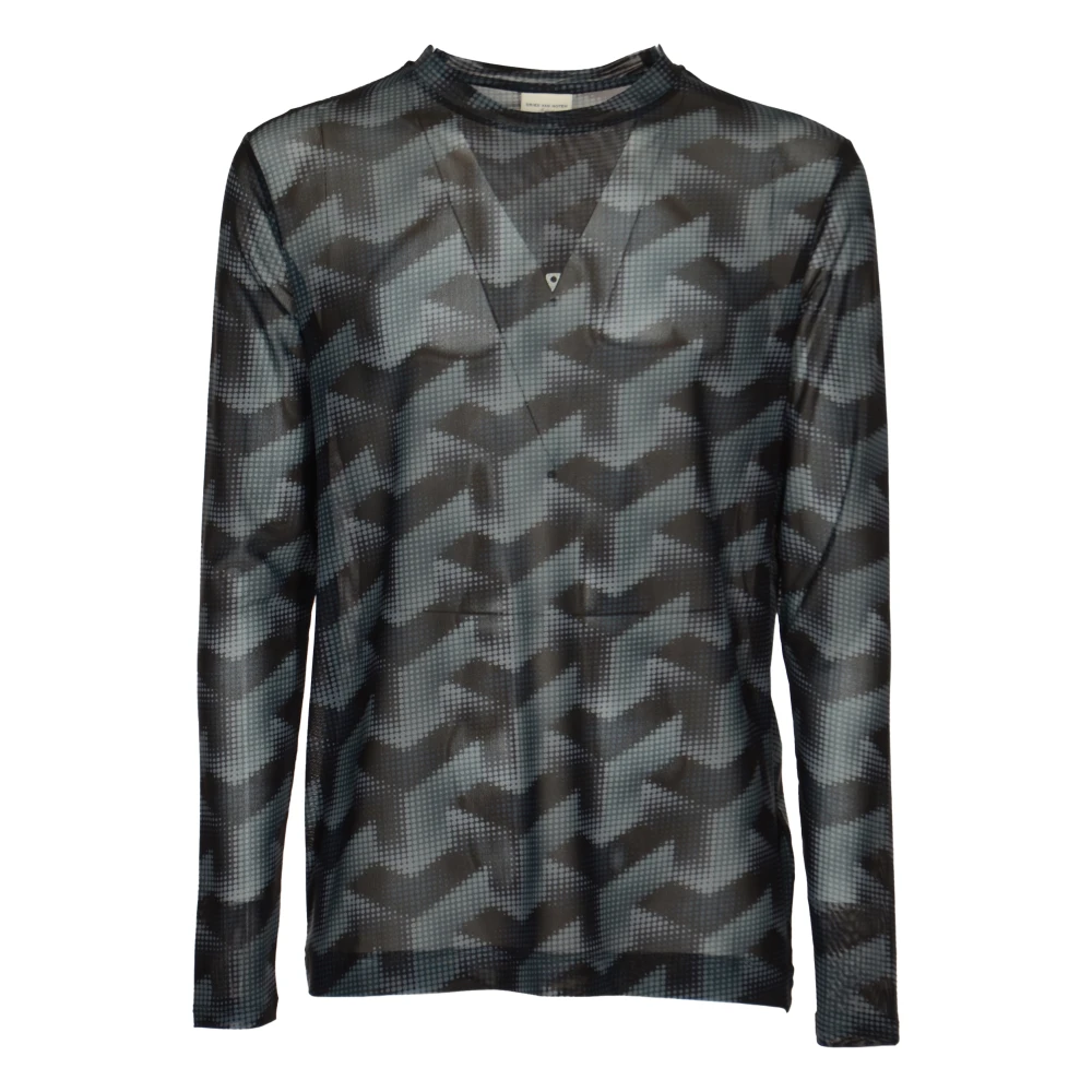 Dries Van Noten Stijlvolle T-shirts en Polos van Horwick Blue Heren