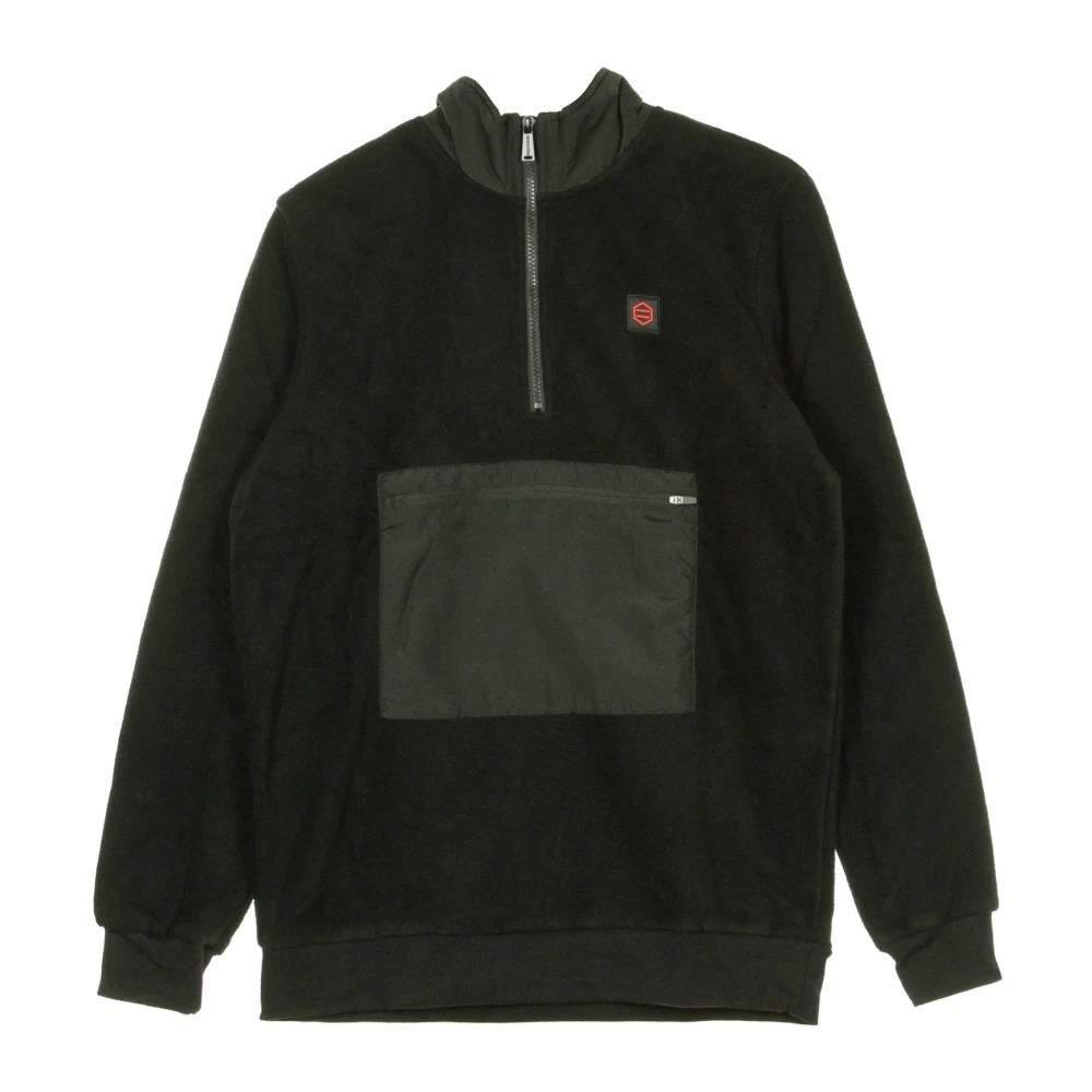 Dolly Noire Zwarte Fleece Half Zip Sweatshirt Black Heren