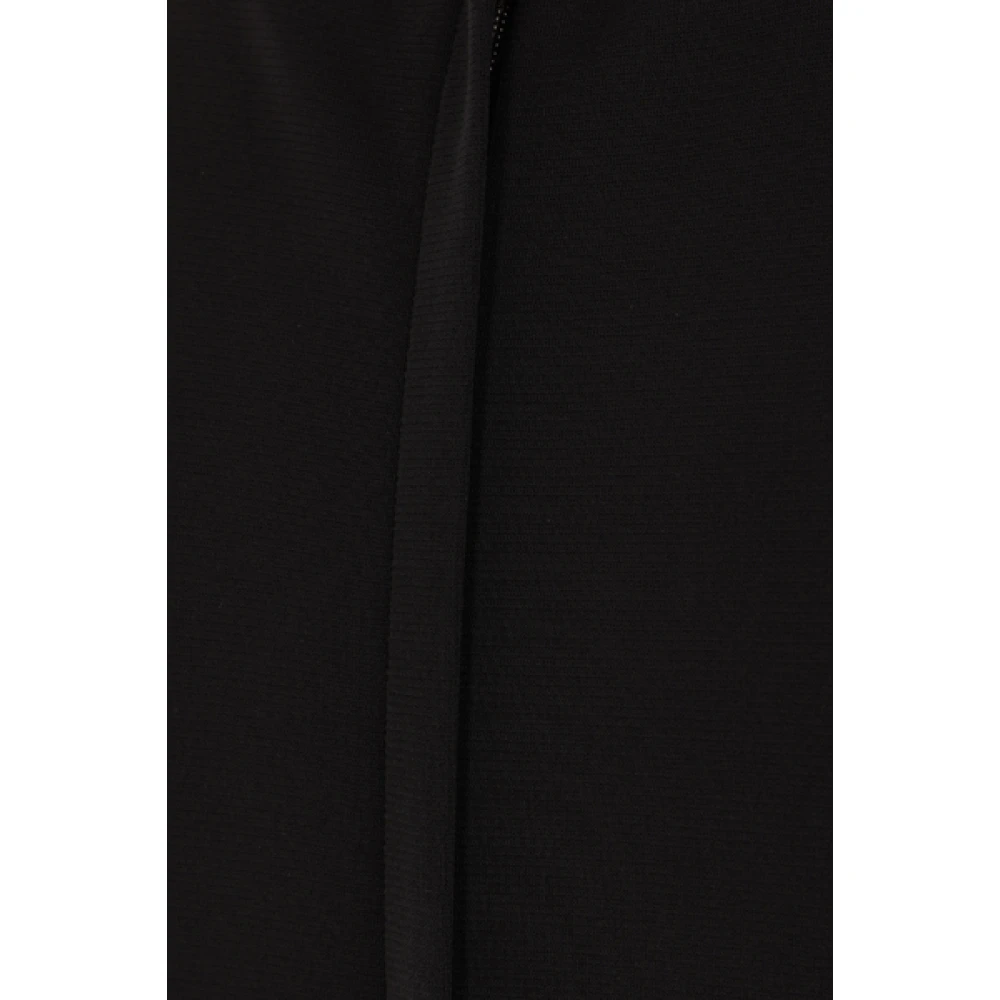 Dolce & Gabbana Zwarte Mouwloze Midi Jurk met U-halslijn Black Dames