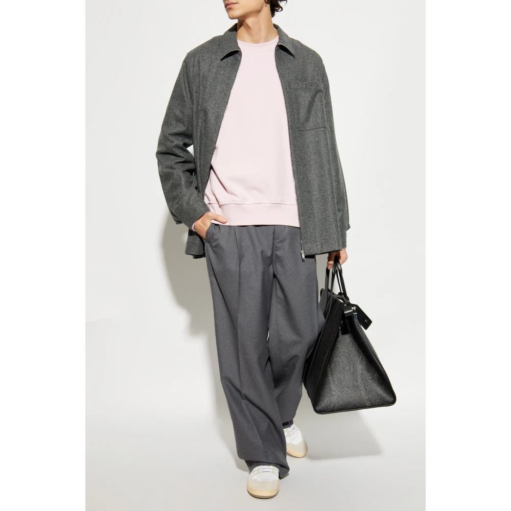 ETRO Katoenen sweatshirt met geborduurd logo Pink Heren
