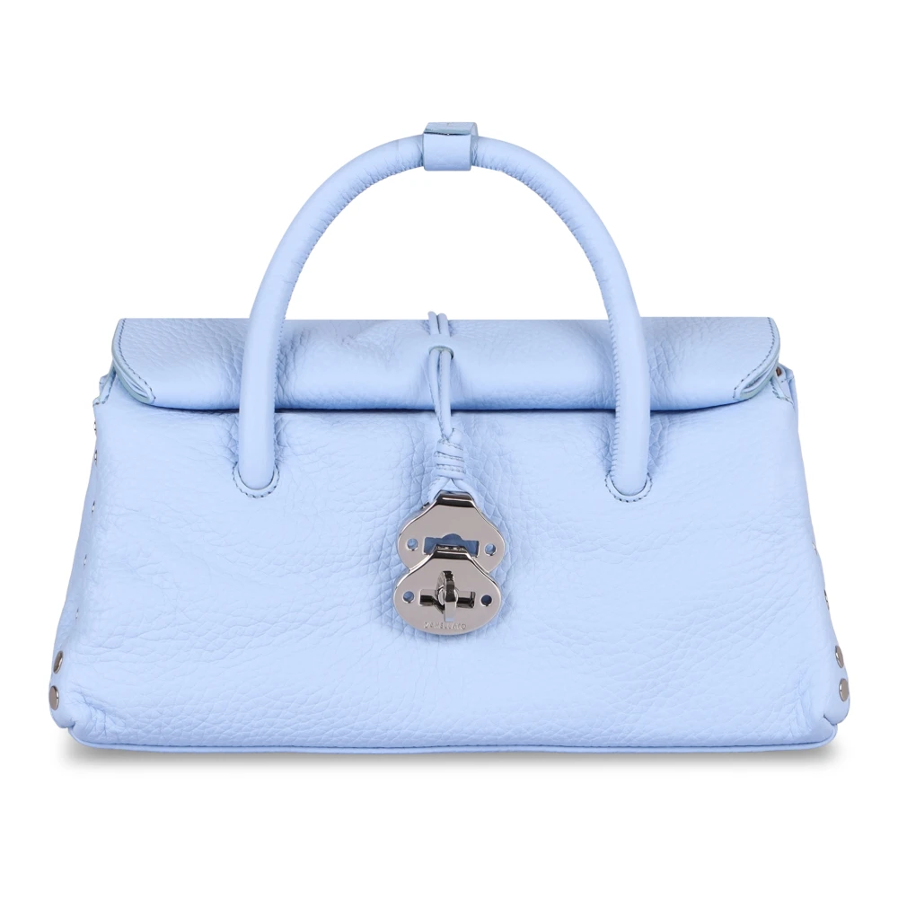Zanellato Gestikte Leren Handtas Blue Dames